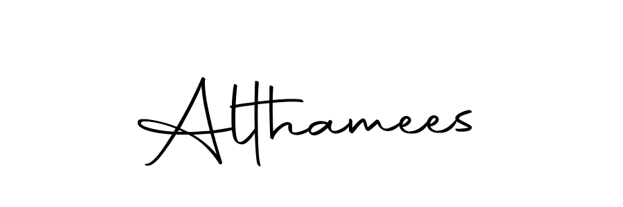 Make a beautiful signature design for name Althamees. Use this online signature maker to create a handwritten signature for free. Althamees signature style 10 images and pictures png