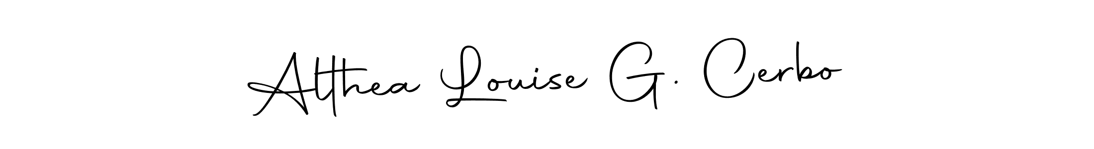 Also we have Althea Louise G. Cerbo name is the best signature style. Create professional handwritten signature collection using Autography-DOLnW autograph style. Althea Louise G. Cerbo signature style 10 images and pictures png