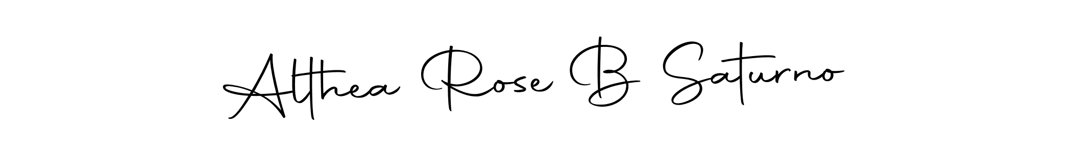 Also we have Althea Rose B Saturno name is the best signature style. Create professional handwritten signature collection using Autography-DOLnW autograph style. Althea Rose B Saturno signature style 10 images and pictures png