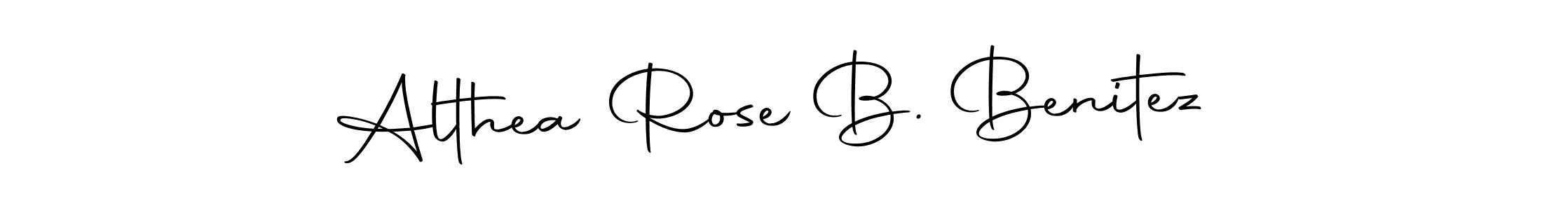 Make a beautiful signature design for name Althea Rose B. Benitez. Use this online signature maker to create a handwritten signature for free. Althea Rose B. Benitez signature style 10 images and pictures png