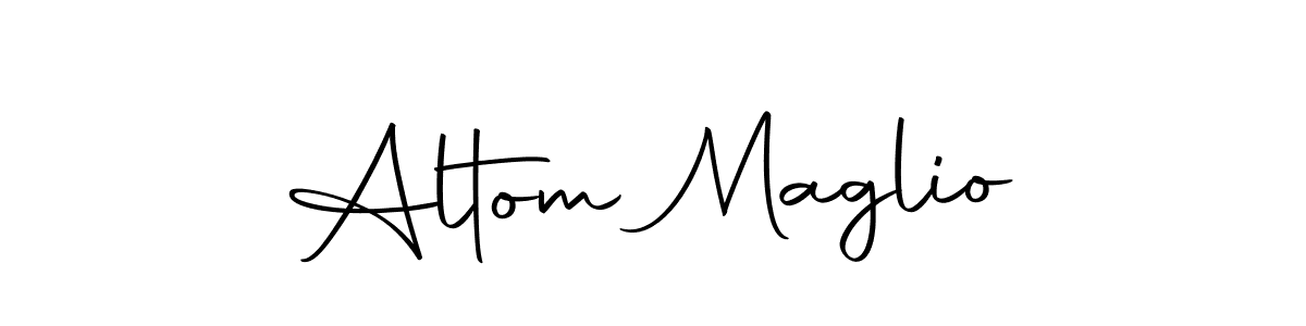 You should practise on your own different ways (Autography-DOLnW) to write your name (Altom Maglio) in signature. don't let someone else do it for you. Altom Maglio signature style 10 images and pictures png