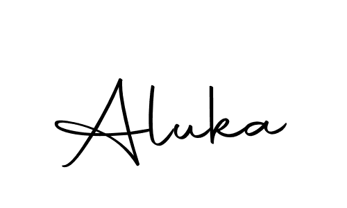 You should practise on your own different ways (Autography-DOLnW) to write your name (Aluka) in signature. don't let someone else do it for you. Aluka signature style 10 images and pictures png