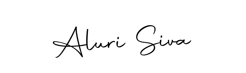 Create a beautiful signature design for name Aluri Siva. With this signature (Autography-DOLnW) fonts, you can make a handwritten signature for free. Aluri Siva signature style 10 images and pictures png