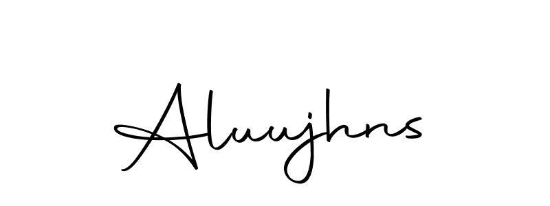 Autography-DOLnW is a professional signature style that is perfect for those who want to add a touch of class to their signature. It is also a great choice for those who want to make their signature more unique. Get Aluujhns name to fancy signature for free. Aluujhns signature style 10 images and pictures png