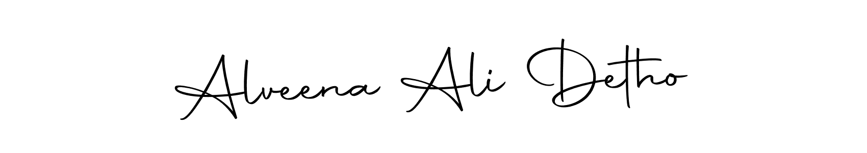 Also we have Alveena Ali Detho name is the best signature style. Create professional handwritten signature collection using Autography-DOLnW autograph style. Alveena Ali Detho signature style 10 images and pictures png