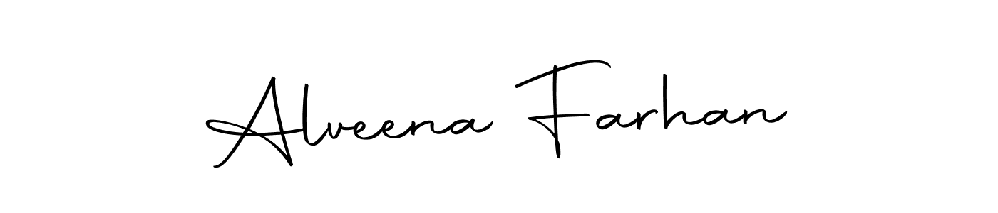 Alveena Farhan stylish signature style. Best Handwritten Sign (Autography-DOLnW) for my name. Handwritten Signature Collection Ideas for my name Alveena Farhan. Alveena Farhan signature style 10 images and pictures png