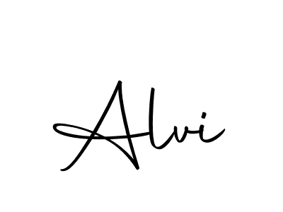 Create a beautiful signature design for name Alvi. With this signature (Autography-DOLnW) fonts, you can make a handwritten signature for free. Alvi signature style 10 images and pictures png