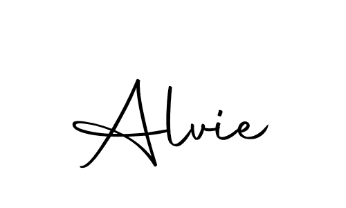 How to make Alvie name signature. Use Autography-DOLnW style for creating short signs online. This is the latest handwritten sign. Alvie signature style 10 images and pictures png