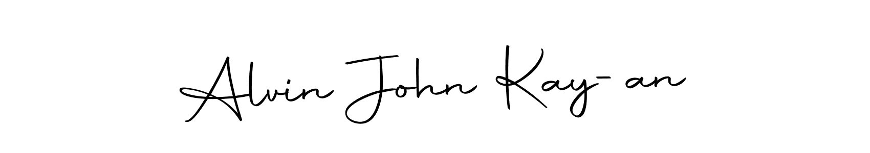 Make a short Alvin John Kay-an signature style. Manage your documents anywhere anytime using Autography-DOLnW. Create and add eSignatures, submit forms, share and send files easily. Alvin John Kay-an signature style 10 images and pictures png