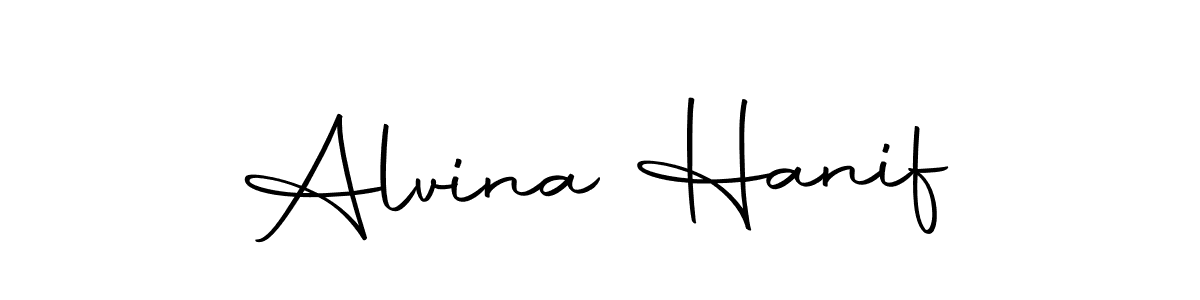 The best way (Autography-DOLnW) to make a short signature is to pick only two or three words in your name. The name Alvina Hanif include a total of six letters. For converting this name. Alvina Hanif signature style 10 images and pictures png