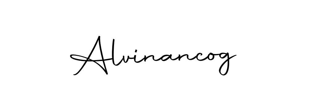 Design your own signature with our free online signature maker. With this signature software, you can create a handwritten (Autography-DOLnW) signature for name Alvinancog. Alvinancog signature style 10 images and pictures png
