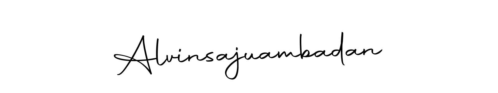 How to make Alvinsajuambadan signature? Autography-DOLnW is a professional autograph style. Create handwritten signature for Alvinsajuambadan name. Alvinsajuambadan signature style 10 images and pictures png