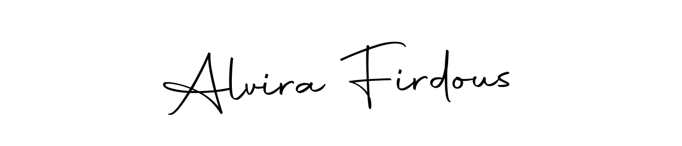 if you are searching for the best signature style for your name Alvira Firdous. so please give up your signature search. here we have designed multiple signature styles  using Autography-DOLnW. Alvira Firdous signature style 10 images and pictures png
