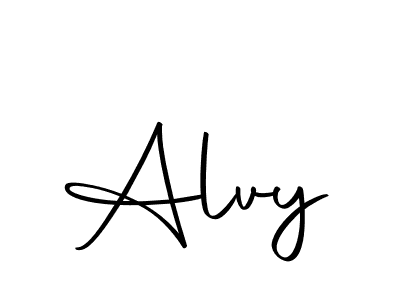 Use a signature maker to create a handwritten signature online. With this signature software, you can design (Autography-DOLnW) your own signature for name Alvy. Alvy signature style 10 images and pictures png