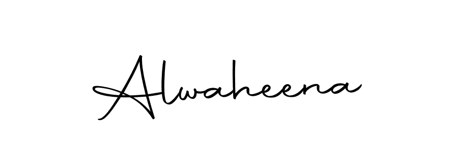How to make Alwaheena signature? Autography-DOLnW is a professional autograph style. Create handwritten signature for Alwaheena name. Alwaheena signature style 10 images and pictures png