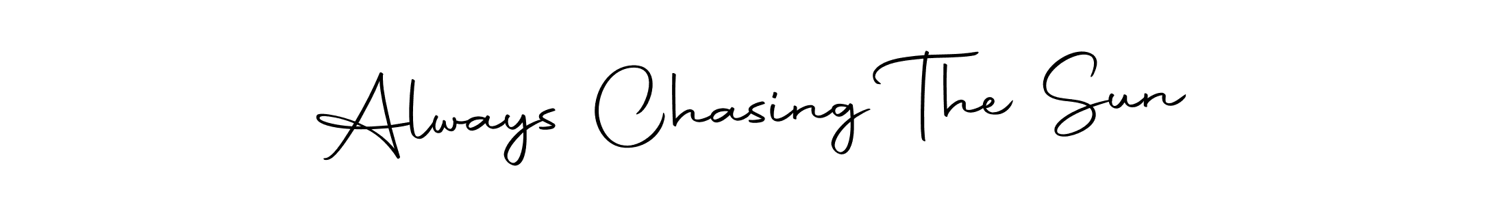 How to make Always Chasing The Sun name signature. Use Autography-DOLnW style for creating short signs online. This is the latest handwritten sign. Always Chasing The Sun signature style 10 images and pictures png