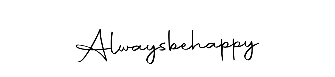 Also we have Alwaysbehappy name is the best signature style. Create professional handwritten signature collection using Autography-DOLnW autograph style. Alwaysbehappy signature style 10 images and pictures png