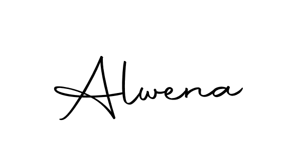 Use a signature maker to create a handwritten signature online. With this signature software, you can design (Autography-DOLnW) your own signature for name Alwena. Alwena signature style 10 images and pictures png