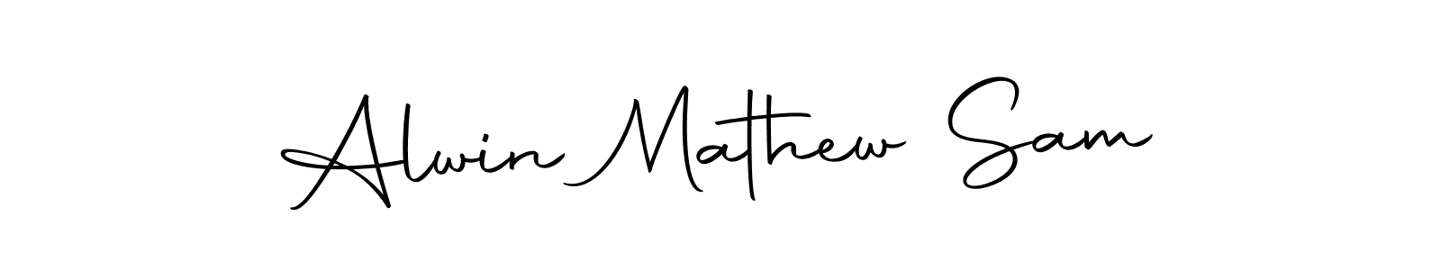 It looks lik you need a new signature style for name Alwin Mathew Sam. Design unique handwritten (Autography-DOLnW) signature with our free signature maker in just a few clicks. Alwin Mathew Sam signature style 10 images and pictures png