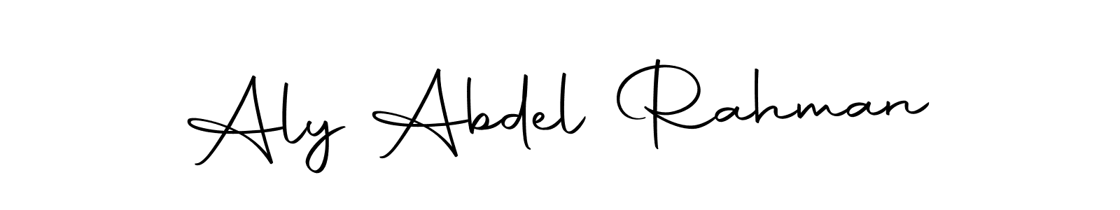 The best way (Autography-DOLnW) to make a short signature is to pick only two or three words in your name. The name Aly Abdel Rahman include a total of six letters. For converting this name. Aly Abdel Rahman signature style 10 images and pictures png