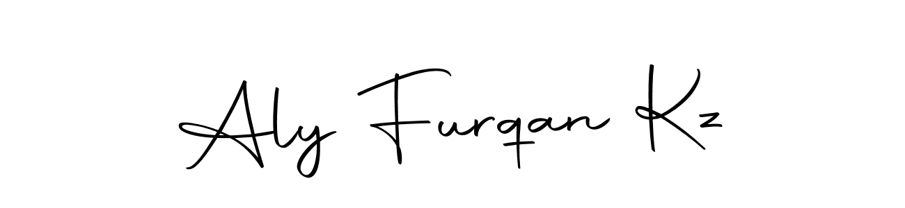 This is the best signature style for the Aly Furqan Kz name. Also you like these signature font (Autography-DOLnW). Mix name signature. Aly Furqan Kz signature style 10 images and pictures png
