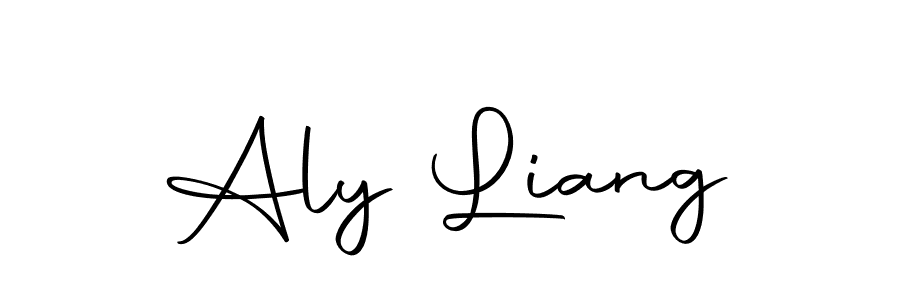 How to make Aly Liang signature? Autography-DOLnW is a professional autograph style. Create handwritten signature for Aly Liang name. Aly Liang signature style 10 images and pictures png