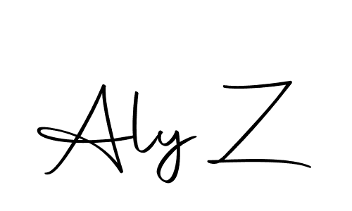 You should practise on your own different ways (Autography-DOLnW) to write your name (Aly Z) in signature. don't let someone else do it for you. Aly Z signature style 10 images and pictures png