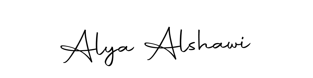 Make a beautiful signature design for name Alya Alshawi. Use this online signature maker to create a handwritten signature for free. Alya Alshawi signature style 10 images and pictures png