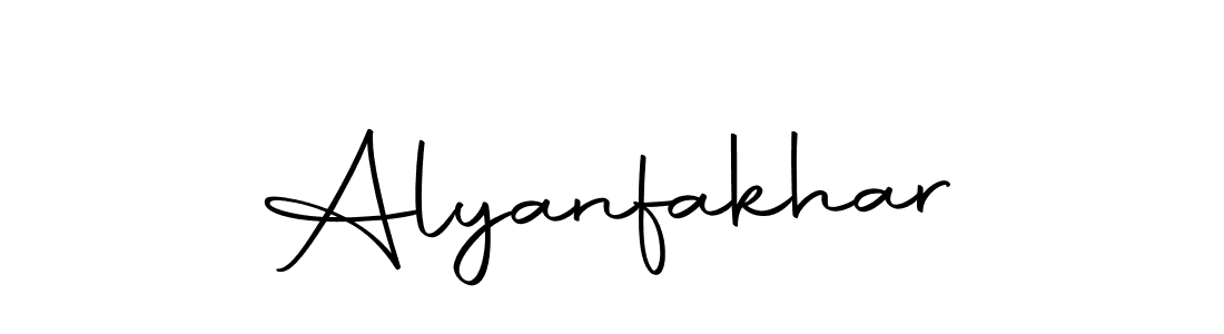 How to make Alyanfakhar name signature. Use Autography-DOLnW style for creating short signs online. This is the latest handwritten sign. Alyanfakhar signature style 10 images and pictures png