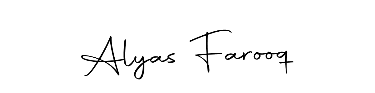 Also we have Alyas Farooq name is the best signature style. Create professional handwritten signature collection using Autography-DOLnW autograph style. Alyas Farooq signature style 10 images and pictures png