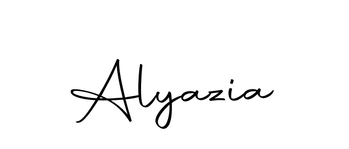 You should practise on your own different ways (Autography-DOLnW) to write your name (Alyazia) in signature. don't let someone else do it for you. Alyazia signature style 10 images and pictures png