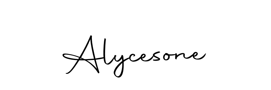 How to make Alycesone signature? Autography-DOLnW is a professional autograph style. Create handwritten signature for Alycesone name. Alycesone signature style 10 images and pictures png