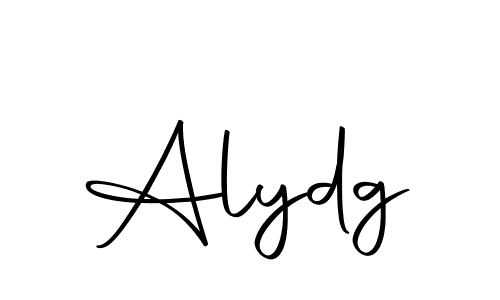 Design your own signature with our free online signature maker. With this signature software, you can create a handwritten (Autography-DOLnW) signature for name Alydg. Alydg signature style 10 images and pictures png