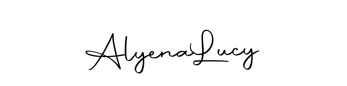 How to make Alyena  Lucy signature? Autography-DOLnW is a professional autograph style. Create handwritten signature for Alyena  Lucy name. Alyena  Lucy signature style 10 images and pictures png