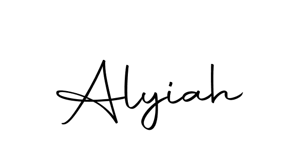 Use a signature maker to create a handwritten signature online. With this signature software, you can design (Autography-DOLnW) your own signature for name Alyiah. Alyiah signature style 10 images and pictures png