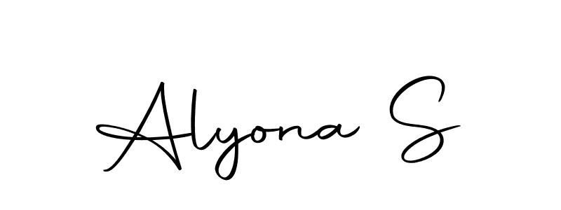 The best way (Autography-DOLnW) to make a short signature is to pick only two or three words in your name. The name Alyona S include a total of six letters. For converting this name. Alyona S signature style 10 images and pictures png