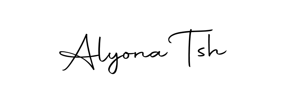 Also we have Alyona Tsh name is the best signature style. Create professional handwritten signature collection using Autography-DOLnW autograph style. Alyona Tsh signature style 10 images and pictures png