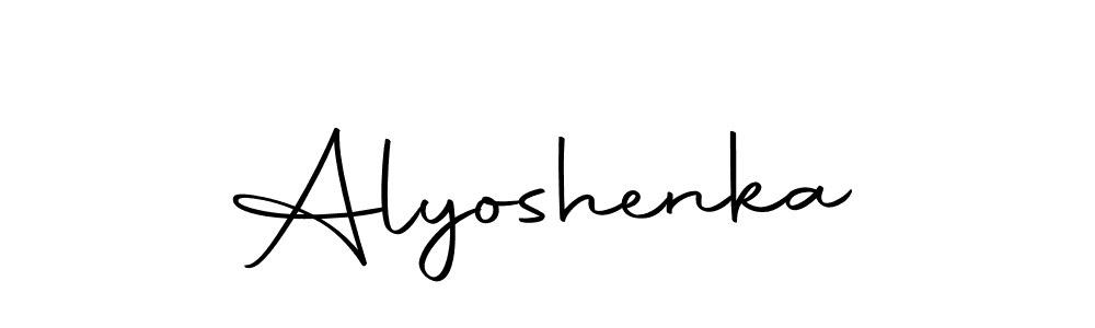 You should practise on your own different ways (Autography-DOLnW) to write your name (Alyoshenka) in signature. don't let someone else do it for you. Alyoshenka signature style 10 images and pictures png