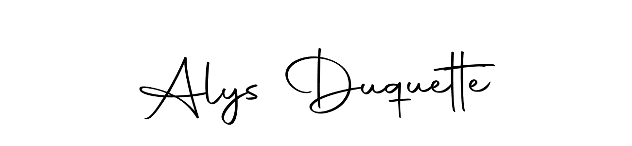 Use a signature maker to create a handwritten signature online. With this signature software, you can design (Autography-DOLnW) your own signature for name Alys Duquette. Alys Duquette signature style 10 images and pictures png