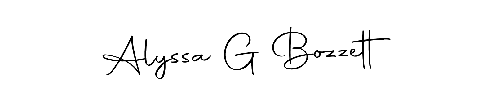 The best way (Autography-DOLnW) to make a short signature is to pick only two or three words in your name. The name Alyssa G Bozzett include a total of six letters. For converting this name. Alyssa G Bozzett signature style 10 images and pictures png