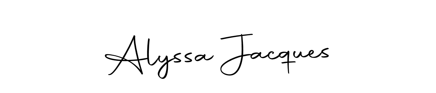 Make a beautiful signature design for name Alyssa Jacques. With this signature (Autography-DOLnW) style, you can create a handwritten signature for free. Alyssa Jacques signature style 10 images and pictures png