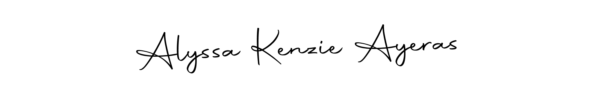 Make a beautiful signature design for name Alyssa Kenzie Ayeras. With this signature (Autography-DOLnW) style, you can create a handwritten signature for free. Alyssa Kenzie Ayeras signature style 10 images and pictures png