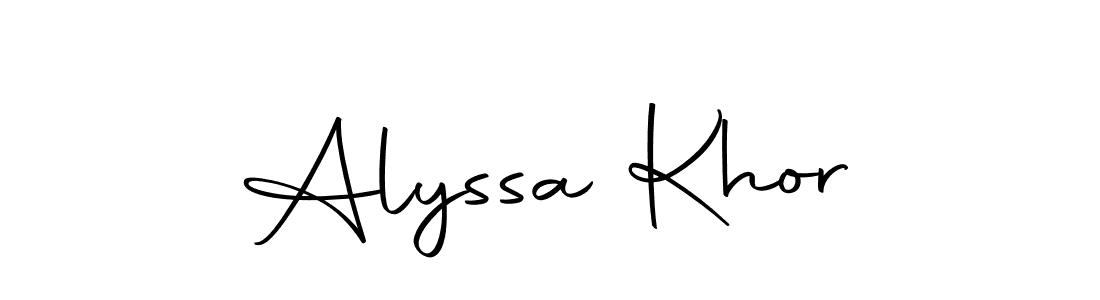 Alyssa Khor stylish signature style. Best Handwritten Sign (Autography-DOLnW) for my name. Handwritten Signature Collection Ideas for my name Alyssa Khor. Alyssa Khor signature style 10 images and pictures png