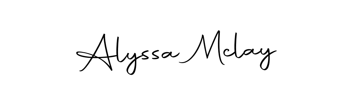 Create a beautiful signature design for name Alyssa Mclay. With this signature (Autography-DOLnW) fonts, you can make a handwritten signature for free. Alyssa Mclay signature style 10 images and pictures png