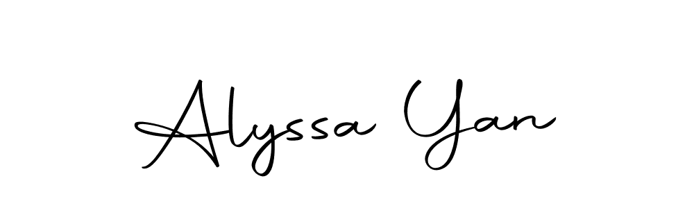 You can use this online signature creator to create a handwritten signature for the name Alyssa Yan. This is the best online autograph maker. Alyssa Yan signature style 10 images and pictures png