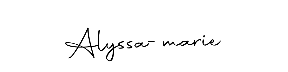 Alyssa-marie stylish signature style. Best Handwritten Sign (Autography-DOLnW) for my name. Handwritten Signature Collection Ideas for my name Alyssa-marie. Alyssa-marie signature style 10 images and pictures png