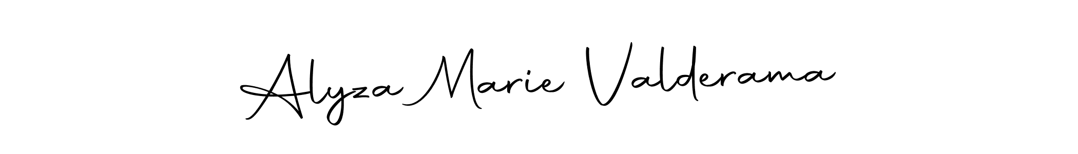 Use a signature maker to create a handwritten signature online. With this signature software, you can design (Autography-DOLnW) your own signature for name Alyza Marie Valderama. Alyza Marie Valderama signature style 10 images and pictures png