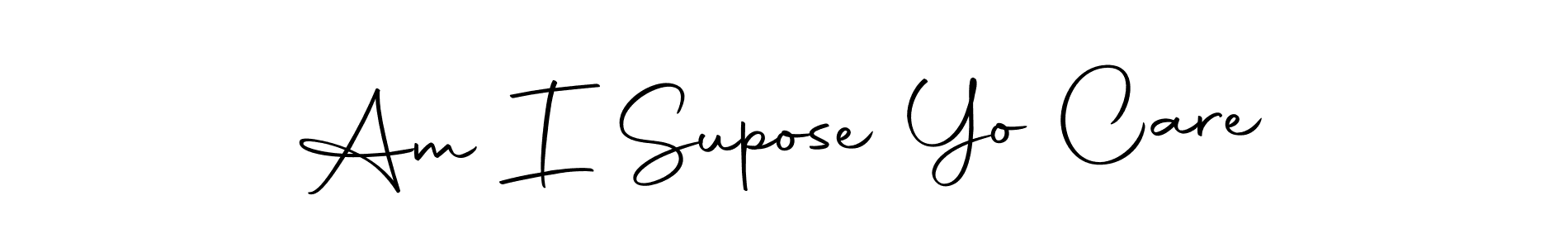 You can use this online signature creator to create a handwritten signature for the name Am I Supose Yo Care. This is the best online autograph maker. Am I Supose Yo Care signature style 10 images and pictures png