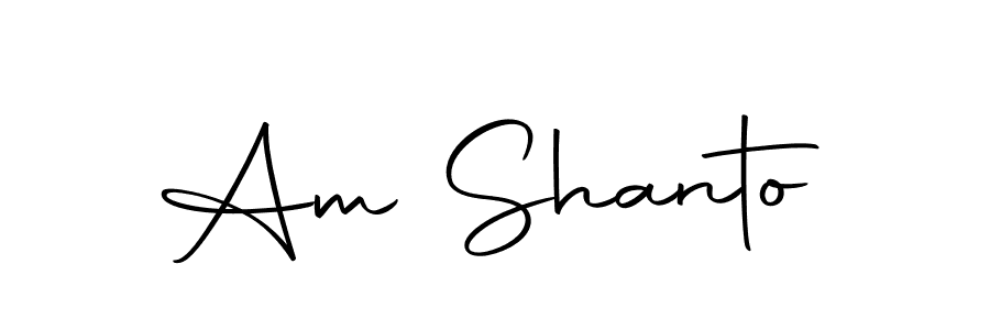 Use a signature maker to create a handwritten signature online. With this signature software, you can design (Autography-DOLnW) your own signature for name Am Shanto. Am Shanto signature style 10 images and pictures png