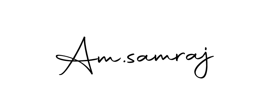 You should practise on your own different ways (Autography-DOLnW) to write your name (Am.samraj) in signature. don't let someone else do it for you. Am.samraj signature style 10 images and pictures png